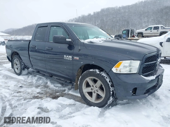 2018 Ram 1500 Express with VIN 1C6RR7FT8JS198377, listed as a IAAI auction lot 41211584 with 74,108 mi miles. Bid and sale history available at carsss.com. Image 1.