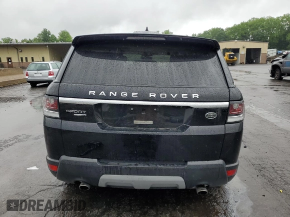 2017 Land Rover Range Rover Sport HSE with VIN SALWR2FVXHA141719, listed as a Copart auction lot 58583975 with Not provided miles and Salvage title. Bid and sale history available at DreamBid. Image 6.