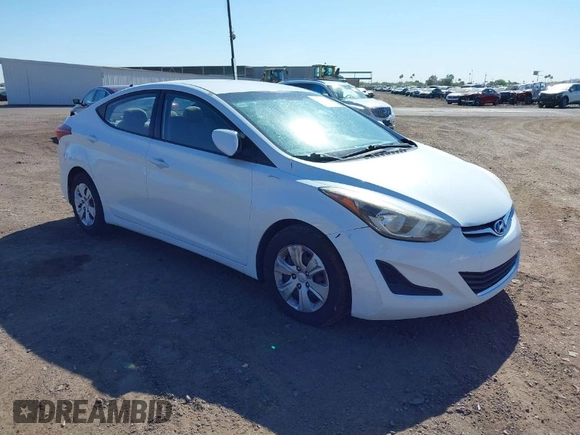 2016 Hyundai Elantra SE with VIN 5NPDH4AE7GH765831, listed as a IAAI auction lot 42095598 with 120,764 mi miles and . Bid and sale history available at DreamBid. Image 1.