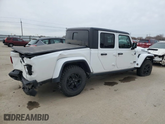 2022 Jeep Gladiator Willys Sport z VIN 1C6HJTAG8NL174800, wystawiony jako Copart lot #46786905 z przebiegiem 28 527 mil mil oraz Szkoda całkowita • Salvage title. Historia ofert i sprzedaży dostępna na DreamBid. Obrazek 3.