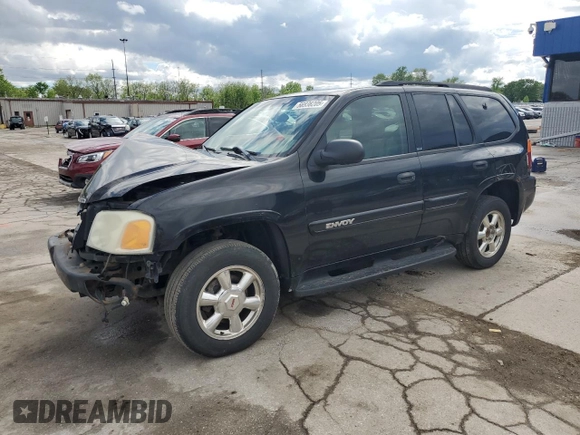 2003 GMC Envoy SLE z VIN 1GKDT13S432160651, wystawiony jako Copart lot #56938205 z przebiegiem 197 593 mil mil oraz Szkoda całkowita • Salvage title. Historia ofert i sprzedaży dostępna na DreamBid. Obrazek 1.