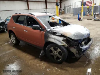 2005 Nissan Murano SL with VIN JN8AZ08T95W303778, listed as a Copart auction lot 44348995 with 0 mi miles and Salvage Title. Bid and sale history available at carsss.com. Image 4.