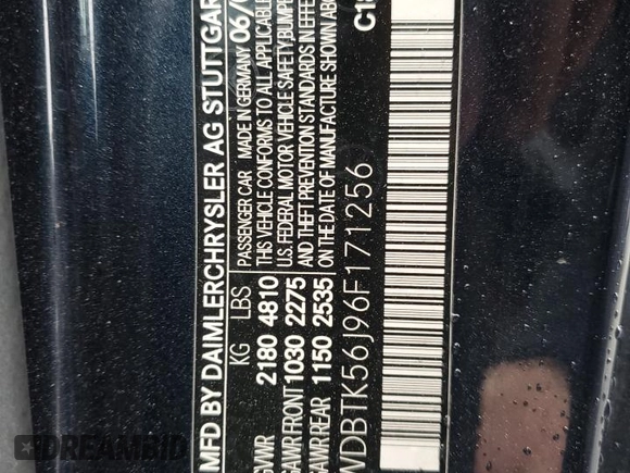 2006 Mercedes-Benz CLK 350 z VIN WDBTK56J96F171256, wystawiony jako Copart lot #47229775 z przebiegiem 194 506 mil mil oraz Szkoda całkowita • Salvage title. Historia ofert i sprzedaży dostępna na DreamBid. Obrazek 12.