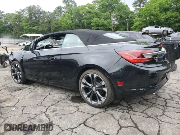 2016 Buick Cascada Premium с VIN W04WT3N58GG103797, выставлен на аукционе Copart как лот 55849665 с пробегом 41 912 миль миль и Списание • Salvage title. История ставок и продаж доступна на DreamBid. Изображение 2.