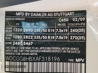 2010 Mercedes-Benz GLK 350 with VIN WDCGG8HBXAF318196, listed as a Copart auction lot 74781134 with 154,956 mi miles and Clean Title. Bid and sale history available at DreamBid. Image 13.