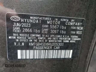 2024 Genesis G80 3.5T Sport with VIN KMTGB4SD8RU205301, listed as a Copart auction lot 77671514 with 11,994 mi miles and Salvage Title. Bid and sale history available at carsss.com. Image 12.