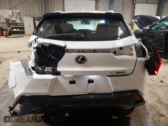 2021 Lexus UX with VIN JTHR9JBH4M2039642, listed as a Copart auction lot 46328815 with 17,251 mi miles and Salvage Title. Bid and sale history available at carsss.com. Image 6.