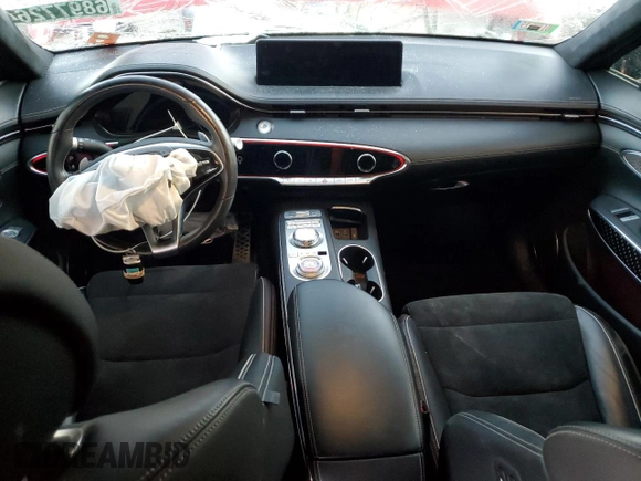 2022 Genesis GV70 Sport z VIN KMUMCDTC4NU010789, wystawiony jako Copart lot #68977264 z przebiegiem Nie podano mil oraz Czysty tytuł • Clean title. Historia ofert i sprzedaży dostępna na DreamBid. Obrazek 8.
