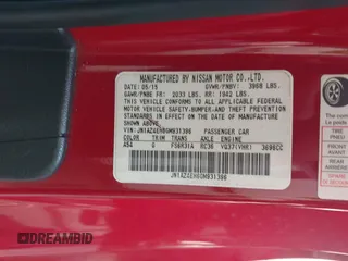 2016 Nissan 370Z with VIN JN1AZ4EH6GM931396, listed as a IAAI auction lot 42034122 with 16,477 mi miles. Bid and sale history available at carsss.com. Image 9.