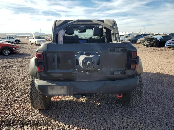 2022 Ford Bronco Raptor with VIN 1FMEE5JR2NLA51034, listed as a Copart auction lot 89326565 with 33,944 mi miles and Salvage Title. Bid and sale history available at carsss.com. Image 6.