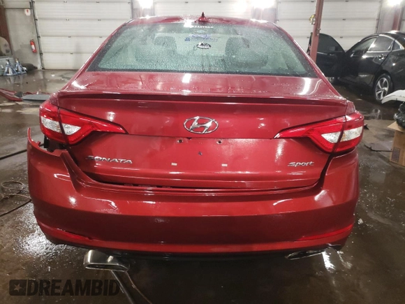 2015 Hyundai Sonata Sport with VIN 5NPE34AF1FH104032, listed as a Copart auction lot 87837255 with 151,079 mi miles and Non repairable. Bid and sale history available at DreamBid. Image 6.
