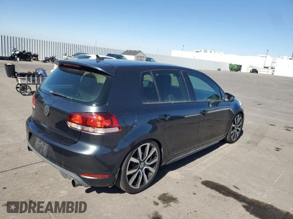 2012 Volkswagen GTI w/Sunroof & Navi PZEV with VIN WVWGD7AJXCW184013, listed as a Copart auction lot 45734775 with 107,007 mi miles and Salvage title. Bid and sale history available at DreamBid. Image 3.