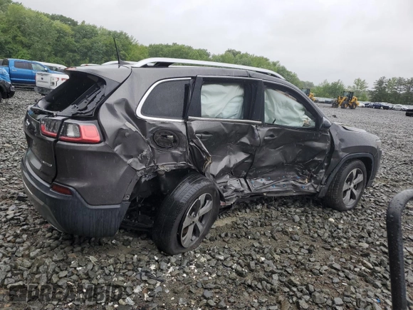 2019 Jeep Cherokee Limited with VIN 1C4PJMDX7KD168482, listed as a Copart auction lot 57843555 with 79,009 mi miles and Salvage title. Bid and sale history available at DreamBid. Image 3.