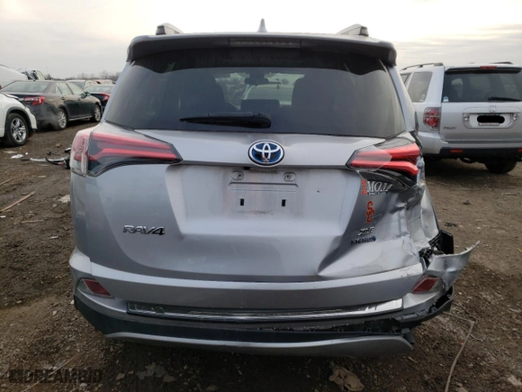 2017 Toyota RAV4 Hybrid XLE with VIN JTMRJREV1HD109858, listed as a Copart auction lot 70100832 with 56,761 mi miles. Bid and sale history available at carsss.com. Image 6.
