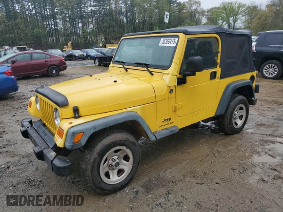 2006 Jeep Wrangler SE with VIN 1J4FA29116P781670, listed as a Copart auction lot 55350415 with 105,171 mi miles and Clean Title. Bid and sale history available at carsss.com. Image 1.