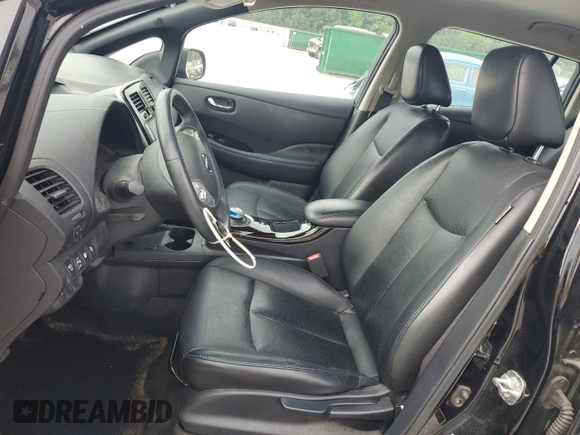 2013 Nissan LEAF SV with VIN 1N4AZ0CP1DC408729, listed as a Copart auction lot 57036265 with 72,881 mi miles and Salvage title. Bid and sale history available at DreamBid. Image 7.