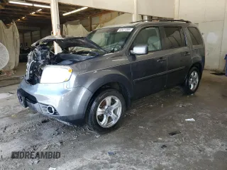 2012 Honda Pilot EX-L with VIN 5FNYF4H61CB084532, listed as a Copart auction lot 63411355 with 155,065 mi miles and Salvage title. Bid and sale history available at DreamBid. Image 1.