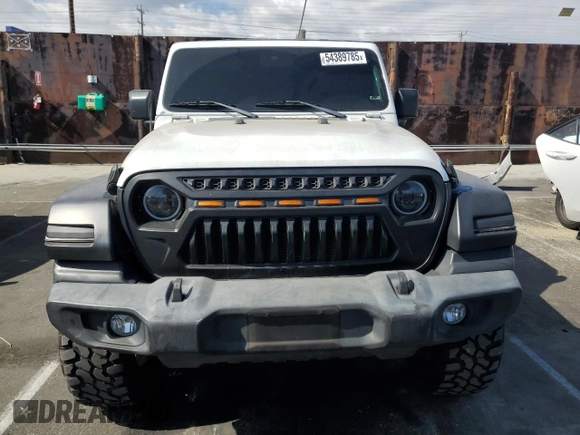 2019 Jeep Wrangler Unlimited Sport Altitude with VIN 1C4HJXDG2KW675235, listed as a Copart auction lot 54389785 with 88,825 mi miles and Salvage title. Bid and sale history available at DreamBid. Image 5.