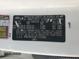 2015 Kia Soul with VIN KNDJN2A25F7224561, listed as a Copart auction lot 50998835 with 142,265 mi miles and Salvage Title. Bid and sale history available at carsss.com. Image 14.