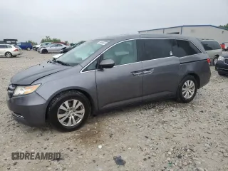 2014 Honda Odyssey EX-L with VIN 5FNRL5H68EB117807, listed as a Copart auction lot 58998675 with 169,565 mi miles and Clean title. Bid and sale history available at DreamBid. Image 1.