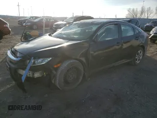 2018 Honda Civic Sedan LX with VIN 2HGFC2F52JH555076, listed as a Copart auction lot 43618385 with 65,150 mi miles and Salvage Title. Bid and sale history available at carsss.com. Image 1.