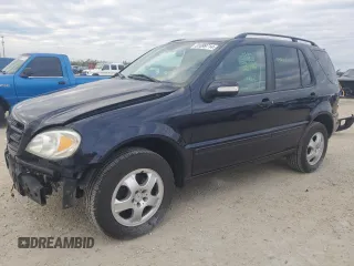 2002 Mercedes-Benz M-Class with VIN 4JGAB54E02A362341, listed as a Copart auction lot 81899714 with 179,361 mi miles and Salvage Title. Bid and sale history available at carsss.com. Image 1.