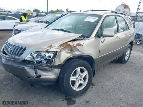 2003 Lexus RX 300 with VIN JTJHF10U430301527, listed as a IAAI auction lot 41775569 with 121,736 mi miles. Bid and sale history available at carsss.com. Image 2.