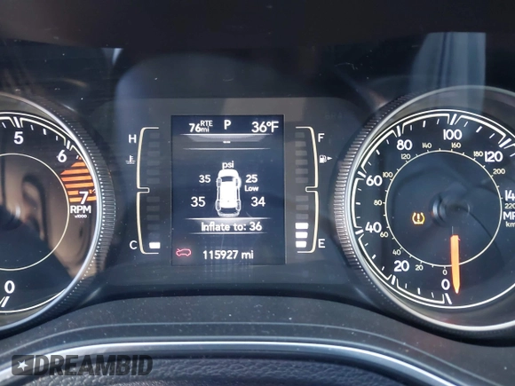 2019 Jeep Cherokee Latitude Plus with VIN 1C4PJLLB1KD201847, listed as a IAAI auction lot 41814463 with 115,927 mi miles. Bid and sale history available at carsss.com. Image 15.