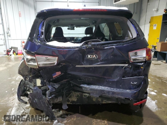 2018 Kia Sedona LX with VIN KNDMB5C12J6364139, listed as a Copart auction lot 44716045 with 72,352 mi miles and Salvage Title. Bid and sale history available at carsss.com. Image 6.
