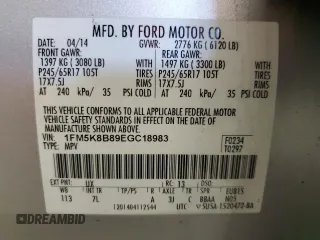 2014 Ford Explorer with VIN 1FM5K8B89EGC18983, listed as a Copart auction lot 54563335 with 112,376 mi miles and Clean Title. Bid and sale history available at carsss.com. Image 13.