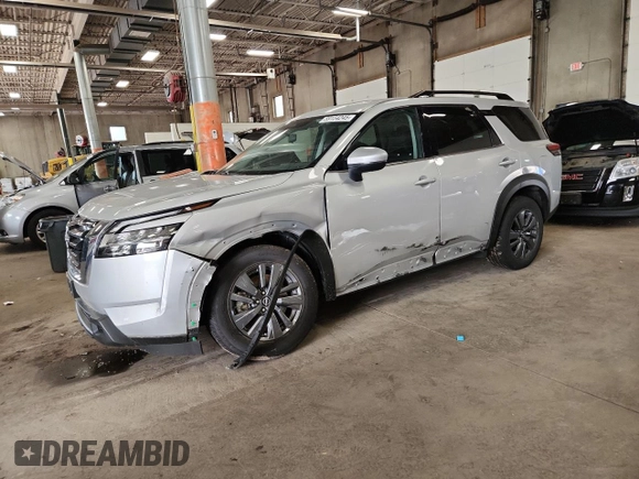 2022 Nissan Pathfinder SV с VIN 5N1DR3BC5NC239528, выставлен на аукционе Copart как лот 59154245 с пробегом 39 324 миль миль и Списание • Salvage title. История ставок и продаж доступна на DreamBid. Изображение 1.