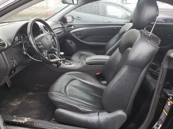 2003 Mercedes-Benz CLK-Class 3.2L with VIN WDBTJ65J63F034541, listed as a Copart auction lot 80896884 with 192,984 mi miles and Salvage Title. Bid and sale history available at carsss.com. Image 7.