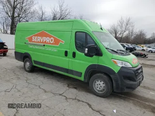 2023 Ram ProMaster Cargo with VIN 3C6MRVJG4PE507234, listed as a Copart auction lot 44520365 with Not Provided miles and Salvage Title. Bid and sale history available at DreamBid. Image 4.