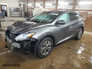 2015 Nissan Murano SV with VIN 5N1AZ2MG5FN241105, listed as a Copart auction lot 76758554 with 102,672 mi miles and Salvage Title. Bid and sale history available at carsss.com. Image 1.