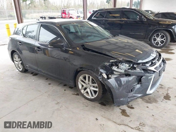 2017 Lexus CT with VIN JTHKD5BH8H2290497, listed as a IAAI auction lot 41934687 with 44,496 mi miles. Bid and sale history available at carsss.com. Image 1.