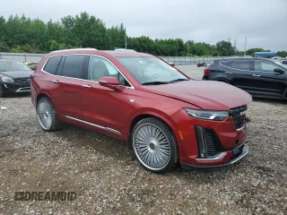2021 Cadillac XT6 Premium Luxury with VIN 1GYKPCRSXMZ218341, listed as a Copart auction lot 56046145 with 35,270 mi miles and Salvage title. Bid and sale history available at DreamBid. Image 4.