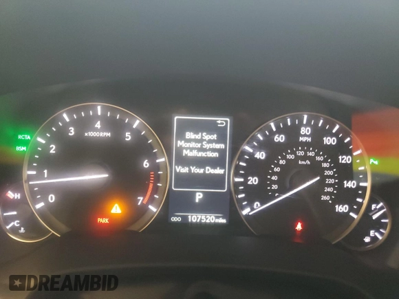 2017 Lexus RX 350 with VIN 2T2BZMCA9HC088442, listed as a Copart auction lot 58312065 with 107,520 mi miles and Salvage title. Bid and sale history available at DreamBid. Image 9.