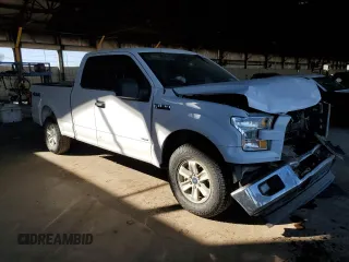 2017 Ford F-150 XL with VIN 1FTEX1EPXHKC67255, listed as a Copart auction lot 45247725 with 150,338 mi miles and Salvage Title. Bid and sale history available at carsss.com. Image 4.