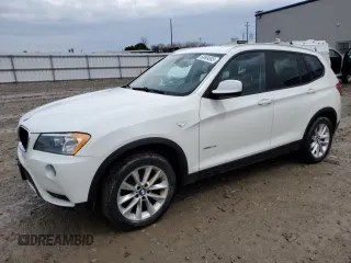 2013 BMW X3 xDrive28i with VIN 5UXWX9C51D0A11095, listed as a Copart auction lot 53869505 with 136,841 mi miles and Clean Title. Bid and sale history available at carsss.com. Image 1.