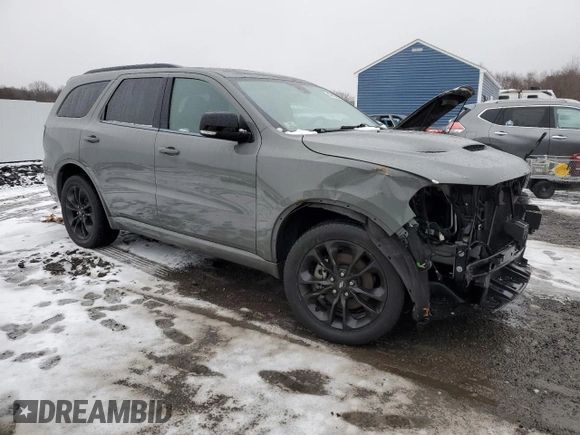 2021 Dodge Durango GT with VIN 1C4RDJDG1MC750875, listed as a Copart auction lot 43613835 with 32,406 mi miles and Salvage title. Bid and sale history available at DreamBid. Image 4.
