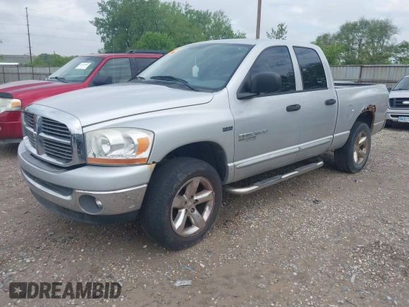 2006 Dodge 1500 SLT with VIN 1D7HU18296S675867, listed as a IAAI auction lot 42193879 with 176,009 mi miles and . Bid and sale history available at carsss.com. Image 2.