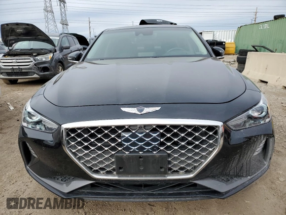 2020 Genesis G70 2.0T with VIN KMTG44LAXLU063118, listed as a Copart auction lot 44226235 with 42,575 mi miles and Salvage title. Bid and sale history available at DreamBid. Image 5.