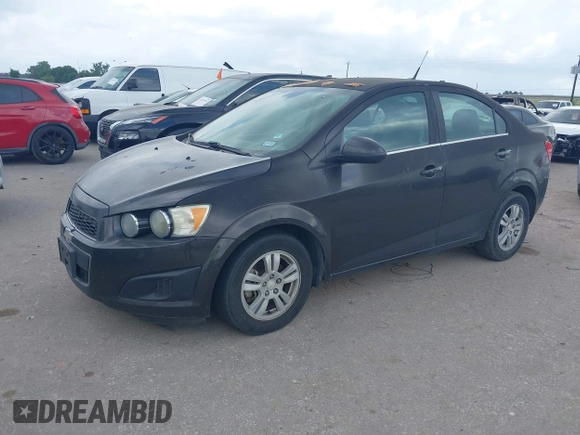 2013 Chevrolet Sonic LT with VIN 1G1JC5SH3D4255079, listed as a IAAI auction lot 42167910 with Not Provided miles and . Bid and sale history available at DreamBid. Image 2.