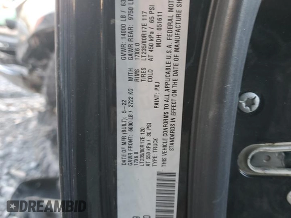 2022 Ram 3500 Big Horn with VIN 3C63RRHL7NG286929, listed as a Copart auction lot 87035694 with 55,955 mi miles and Salvage Title. Bid and sale history available at carsss.com. Image 13.