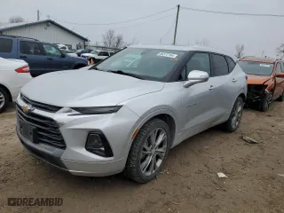 2019 Chevrolet Blazer Premier with VIN 3GNKBFRS5KS606634, listed as a Copart auction lot 86372164 with 108,262 mi miles and Salvage Title. Bid and sale history available at carsss.com. Image 1.
