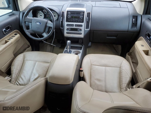 2010 Ford Edge SEL with VIN 2FMDK3JC7ABB58787, listed as a Copart auction lot 52556455 with 185,414 mi miles and Salvage Title. Bid and sale history available at carsss.com. Image 8.