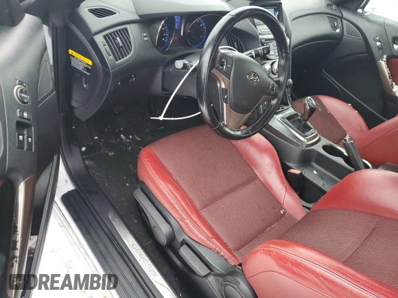 2013 Hyundai Genesis Coupe R-Spec with VIN KMHHU6KJ4DU112827, listed as a Copart auction lot 45130315 with 80,919 mi miles and Salvage title. Bid and sale history available at DreamBid. Image 8.