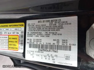 2018 Ford Fusion SE with VIN 3FA6P0HD6JR179665, listed as a IAAI auction lot 41719833 with 73,412 mi miles. Bid and sale history available at carsss.com. Image 9.