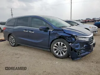 2023 Honda Odyssey EX-L с VIN 5FNRL6H64PB079338, выставлен на аукционе Copart как лот 57666505 с пробегом 39 807 миль миль и Списание • Salvage title. История ставок и продаж доступна на DreamBid. Изображение 4.