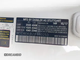 2018 Mercedes-Benz C 300 with VIN WDDWJ4JB2JF660253, listed as a IAAI auction lot 42421185 with 142,828 mi miles and . Bid and sale history available at DreamBid. Image 9.